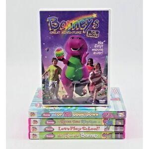 Lot of 5 BARNEY DVDs –Kids Educational Show | Singing, Songs, Dancing & Learning